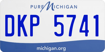 MI license plate DKP5741