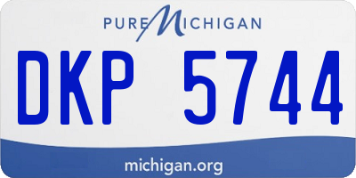 MI license plate DKP5744