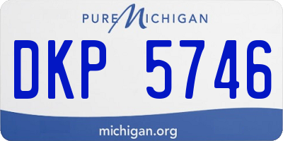MI license plate DKP5746
