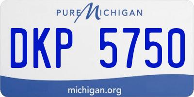 MI license plate DKP5750