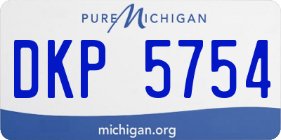MI license plate DKP5754