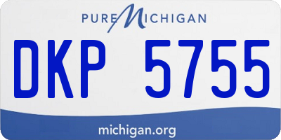 MI license plate DKP5755