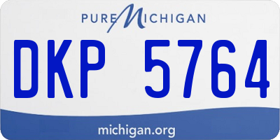 MI license plate DKP5764