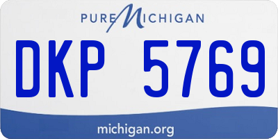 MI license plate DKP5769