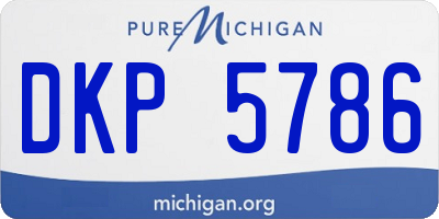MI license plate DKP5786