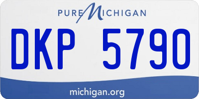 MI license plate DKP5790