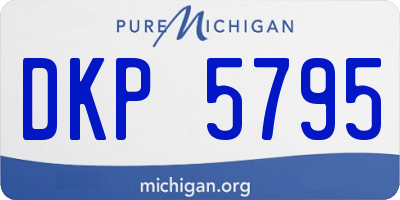 MI license plate DKP5795