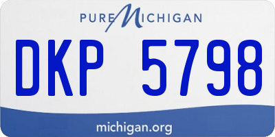 MI license plate DKP5798