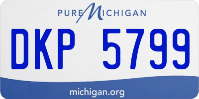 MI license plate DKP5799