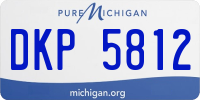 MI license plate DKP5812