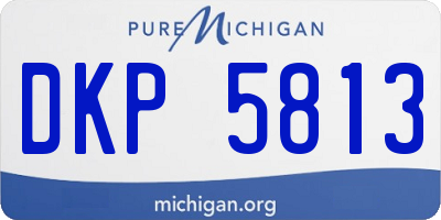 MI license plate DKP5813