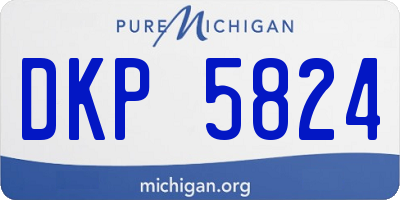 MI license plate DKP5824