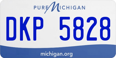 MI license plate DKP5828