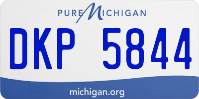 MI license plate DKP5844