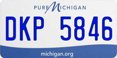 MI license plate DKP5846