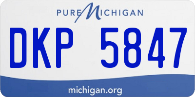 MI license plate DKP5847