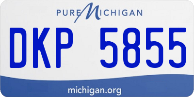 MI license plate DKP5855