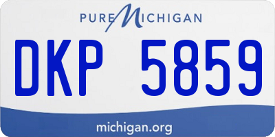 MI license plate DKP5859