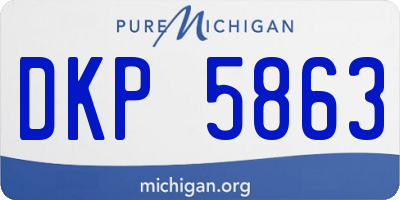 MI license plate DKP5863