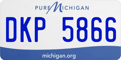 MI license plate DKP5866