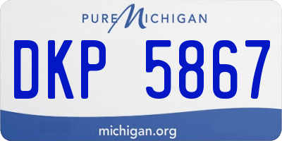 MI license plate DKP5867