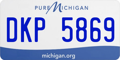 MI license plate DKP5869