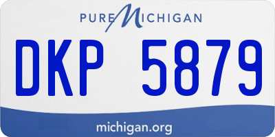 MI license plate DKP5879