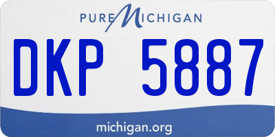 MI license plate DKP5887