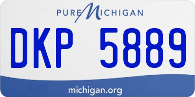 MI license plate DKP5889
