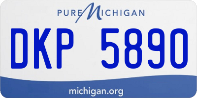 MI license plate DKP5890