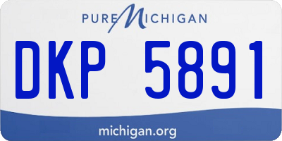 MI license plate DKP5891