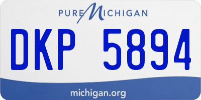 MI license plate DKP5894