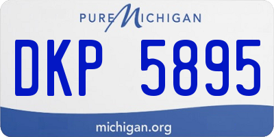MI license plate DKP5895