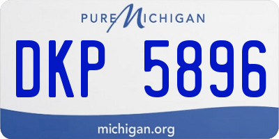 MI license plate DKP5896