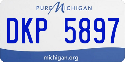 MI license plate DKP5897