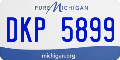 MI license plate DKP5899