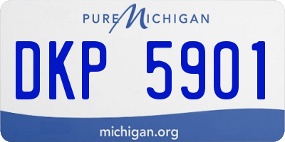 MI license plate DKP5901