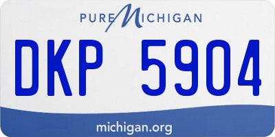 MI license plate DKP5904