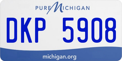 MI license plate DKP5908