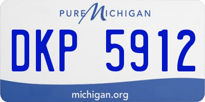 MI license plate DKP5912