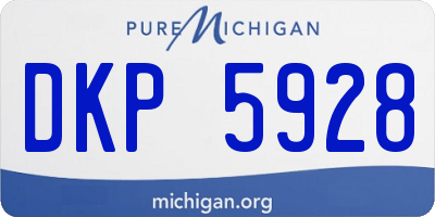 MI license plate DKP5928