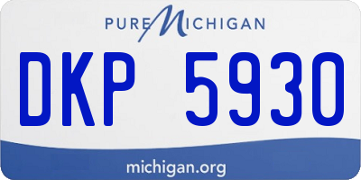 MI license plate DKP5930