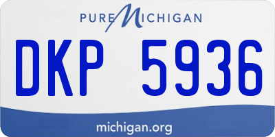 MI license plate DKP5936