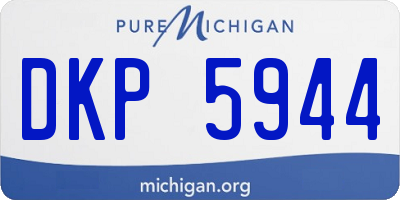 MI license plate DKP5944