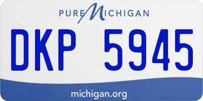 MI license plate DKP5945
