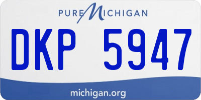 MI license plate DKP5947