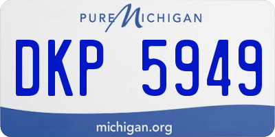 MI license plate DKP5949