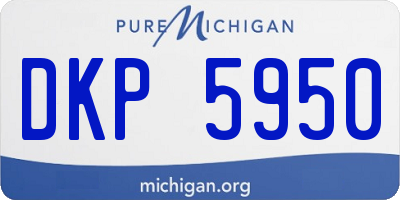 MI license plate DKP5950