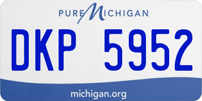 MI license plate DKP5952