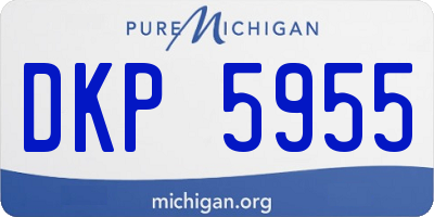 MI license plate DKP5955